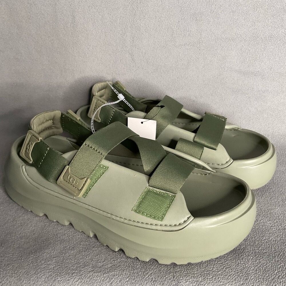 UGG Men's Sandals Size 9‎ Shaded Clover Green Stratus Lightweight Molded 1153078